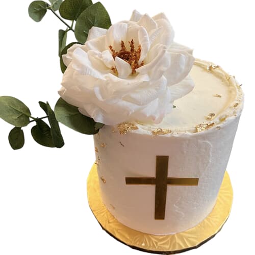 🕊️ RELIGIOUS CAKE 3 layer 6" cake (will serve 20)