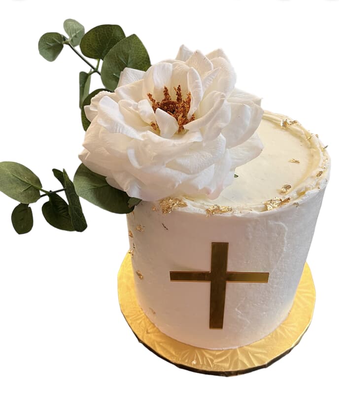 🕊️ RELIGIOUS CAKE 3 layer 6" cake (will serve 20)