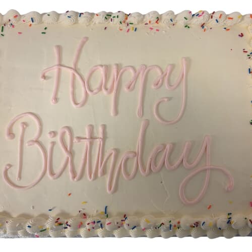 🩷 The Classic Sheet Cake serves up to 25