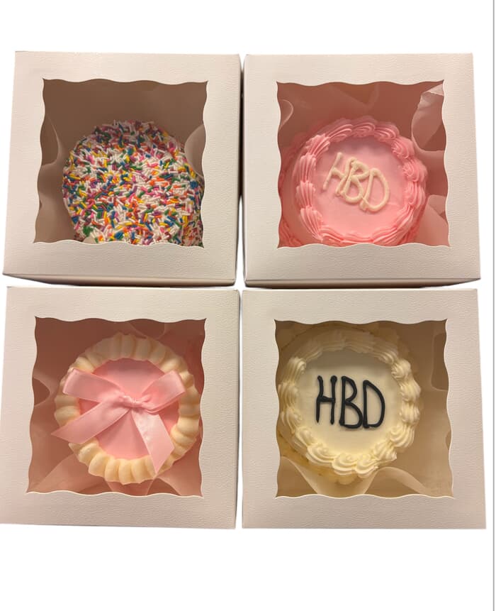 🎀 4” single layer BENTO Cake