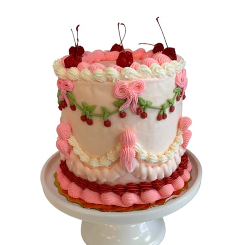 🍒 Pretty Please with a Cherry on Top 6” triple layer