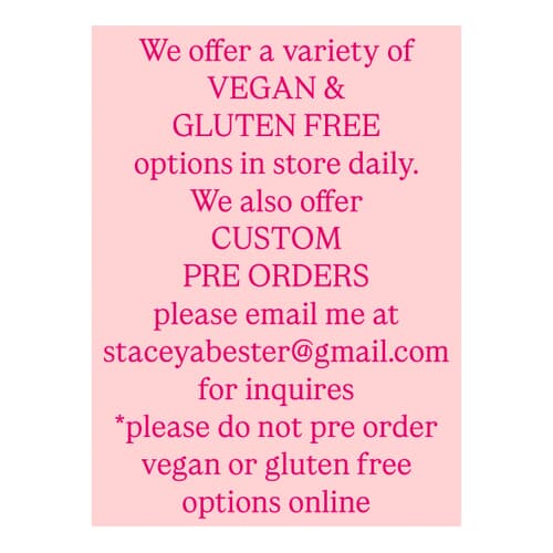 VEGAN & GLUTEN FREE OPTIONS