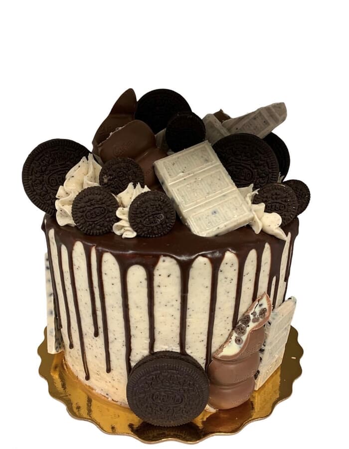 Cookies n Cream Drip Cake 6-Inch Double Layer Serves 12-15