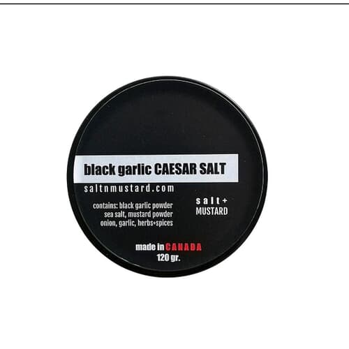 Salt N Mustard's Black Garlic Salt Rimmer