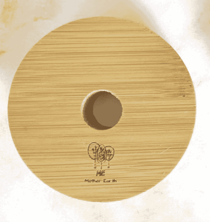 Bamboo Mason Jar Lid