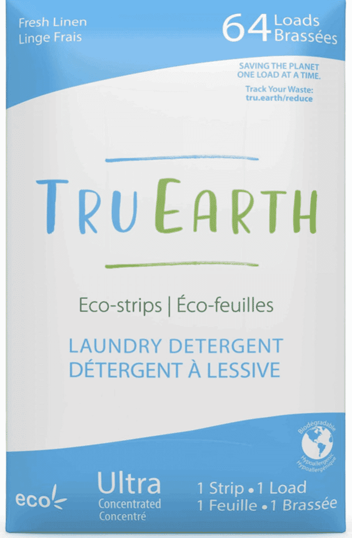 Tru Earth Eco-strips Laundry Detergent (Fresh Linen) - 64 Loads