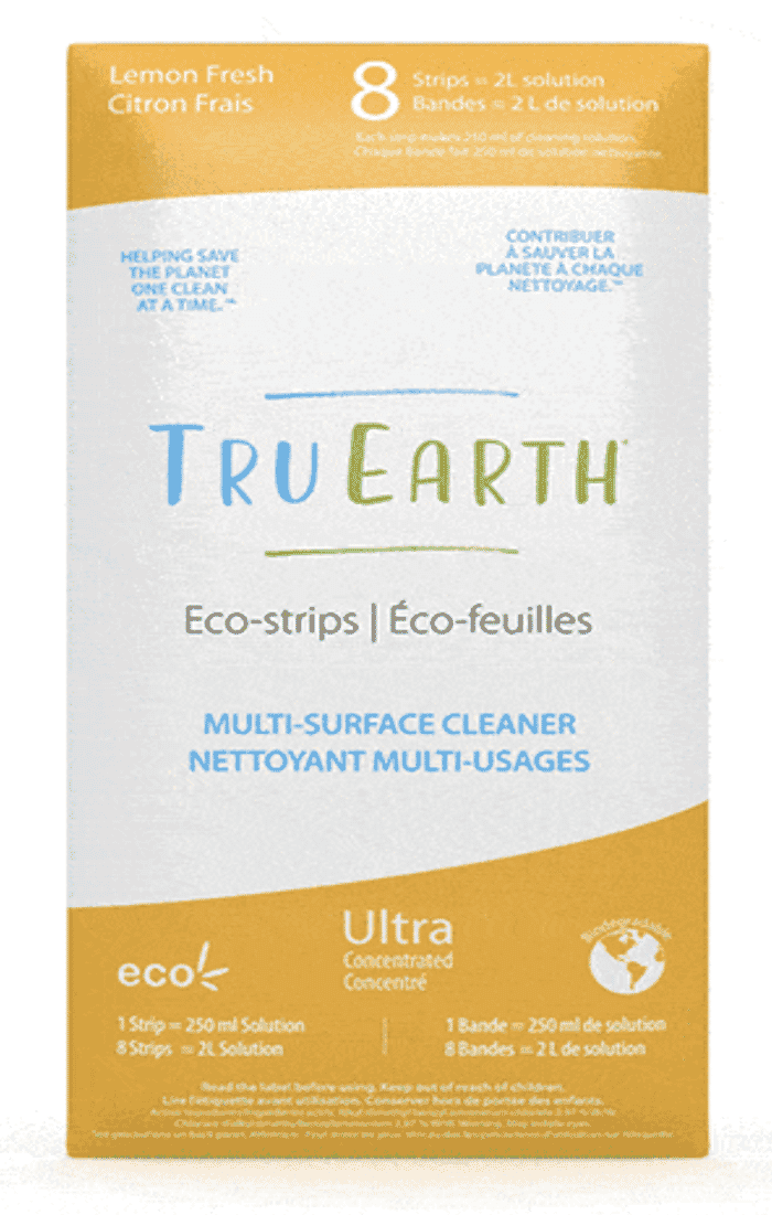 Tru Earth Eco-strips Disinfecting Multi-Surface Cleaner (Lemon Fresh Scent)