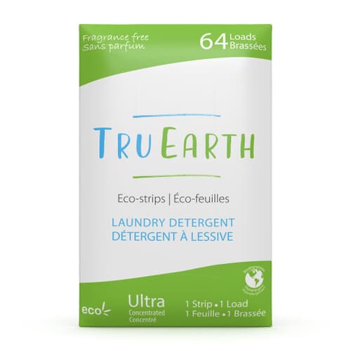 Tru Earth Eco-strips Laundry Detergent (Fragrance-free) - 64 Loads