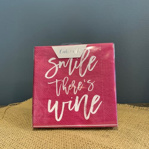 "Smile There's Wine" Napkins