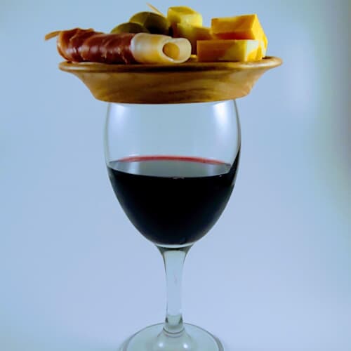 Wine Glass Topper Plates