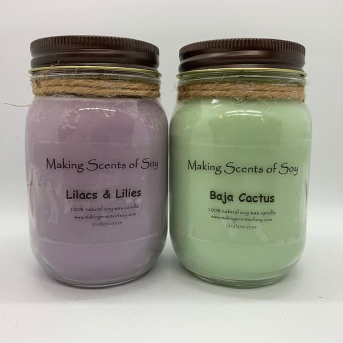 Floral Scent Soy Candles